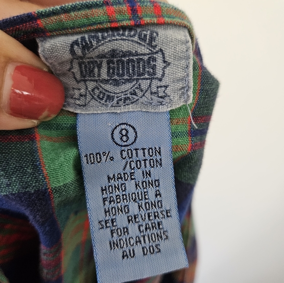 Vintage Cambridge dry goods plaid wrap skirt - Picture 6 of 8